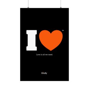 I ❤️ Poster - Black